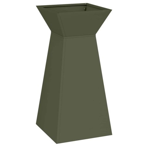 Саксия с колона 2 pcs Маслинено 35 x 35 x 73 см