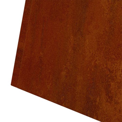 Саксия с колона Сребрист 35 x 35 x 73 см Патинираща стомана