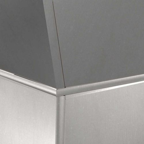 Саксия с колона 2 pcs Сребрист 40 x 40 x 100 cm