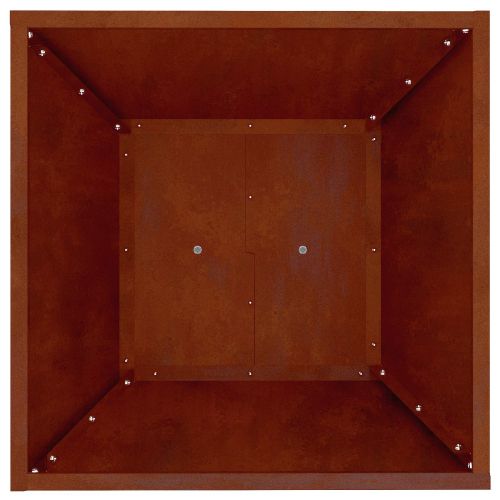 Саксия с колона 2 pcs Сребрист 40 x 40 x 100 cm