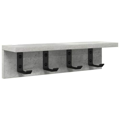 Стенен закачалка за палта Циментено сиво 40 x 10,5 x 10,5 см