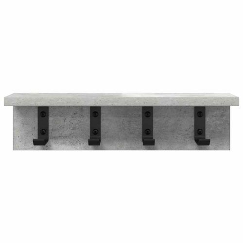 Стенен закачалка за палта Циментено сиво 40 x 10,5 x 10,5 см