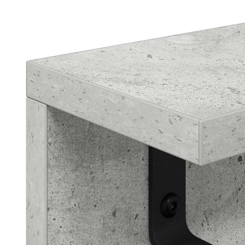 Стенен закачалка за палта Циментено сиво 40 x 10,5 x 10,5 см