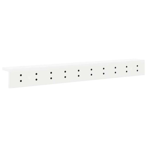 Стенен закачалка за палта Бяло 100 x 10,5 x 10,5 см