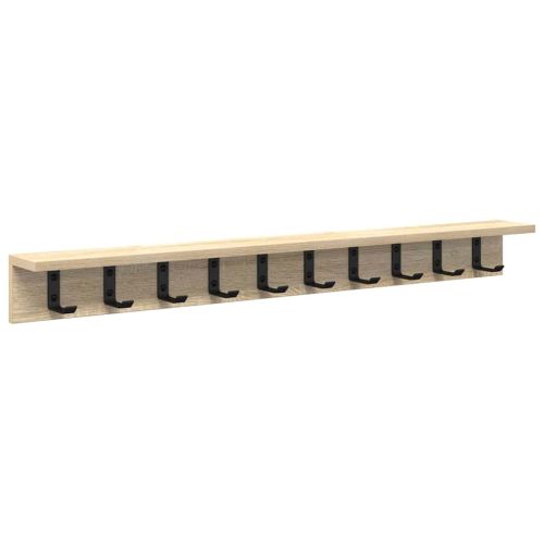 Стенен закачалка за палта Сонома дъб 100 x 10,5 x 10,5 см