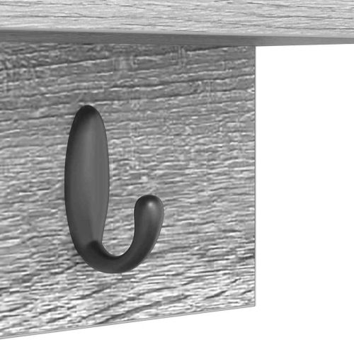 Стенен закачалка за палта Сив Сонома 60 x 10,5 x 18 см