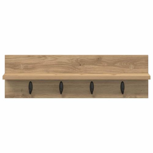 Стенен закачалка за палта Дъб 60 x 10,5 x 18 см Инженерно дърво
