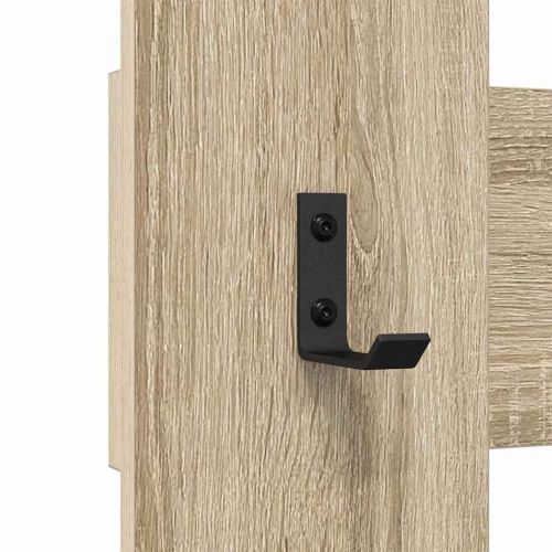 Стенен закачалка за палта Сонома дъб 65 x 3 x 100 см