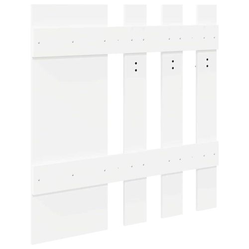 Стенен закачалка за палта със съхранение Бяло 100 x 10 x 100 см