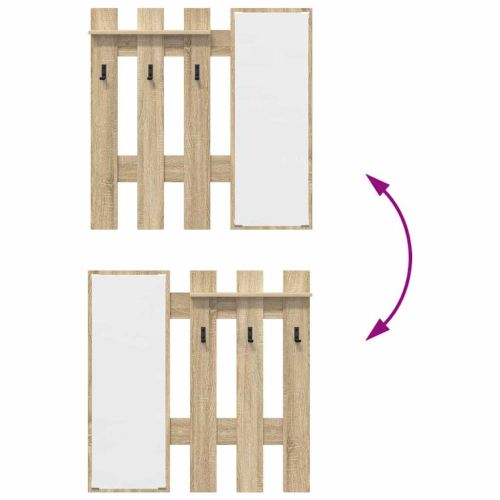 Стенен закачалка за палта Сонома дъб 100 x 10 x 100 см