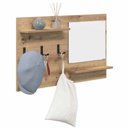 Стенен закачалка за палта Дъб 90 x 10 x 50 см Инженерно дърво