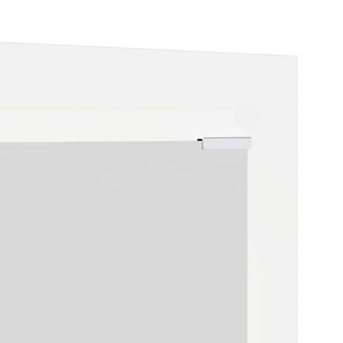 Стенен закачалка за палта Бяло 96 x 1,5 x 90 см Инженерно дърво