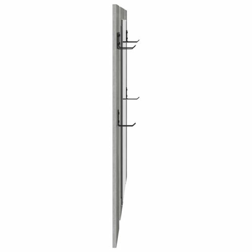 Стенен закачалка за палта Циментено сиво 96 x 1,5 x 90 см