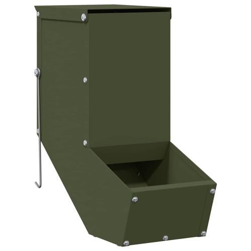Хранилка за зайци Маслинено зелено 12,5 x 26 x 28,5 см