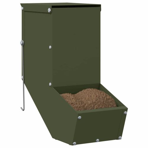 Хранилка за зайци Маслинено зелено 12,5 x 26 x 28,5 см
