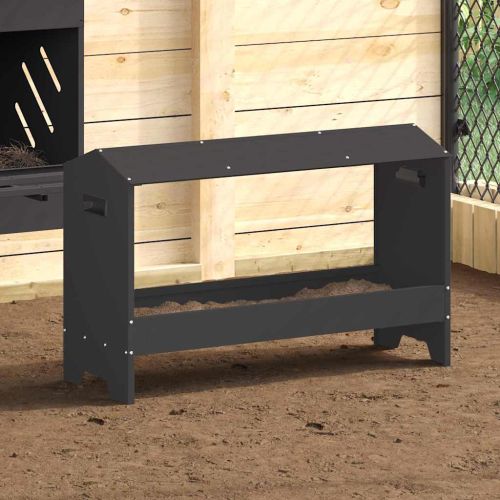 Хранилка за пилета Черно 81 x 32 x 53,5 см