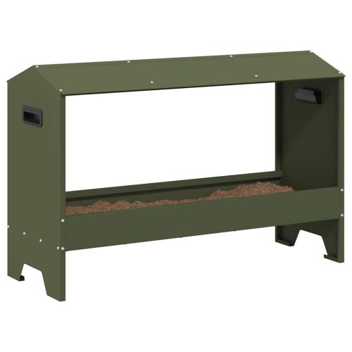 Хранилка за пилета Маслинено зелено 81 x 32 x 53,5 см