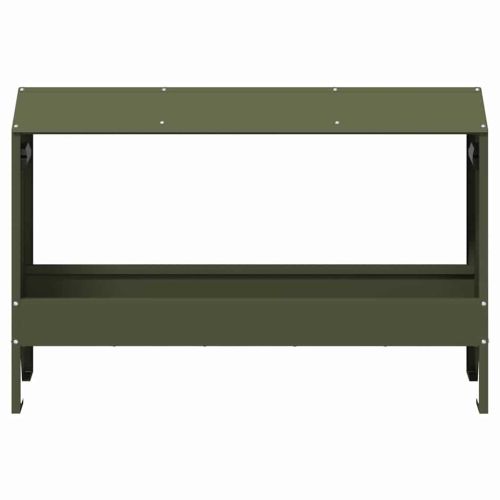 Хранилка за пилета Маслинено зелено 81 x 32 x 53,5 см