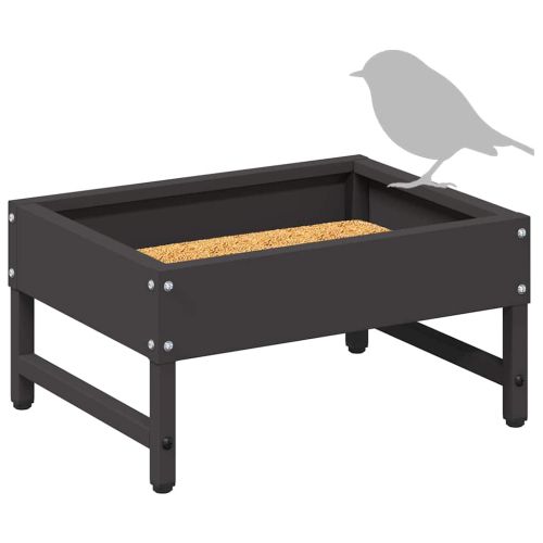 Хранилка за птици Черно 80 x 28 x 13.5 см