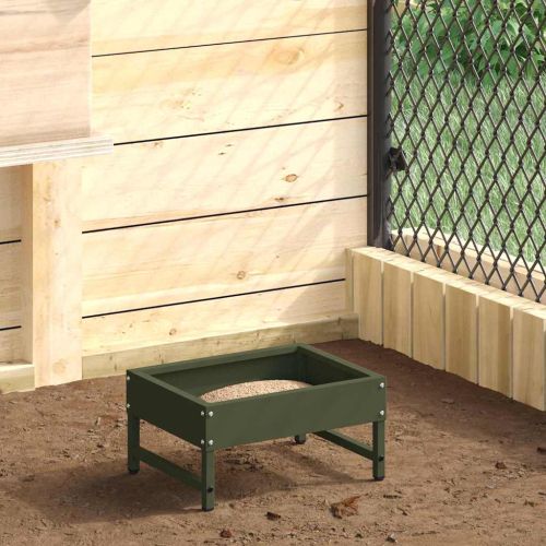 Хранилка за птици Маслинено зелено 80 x 28 x 13.5 см