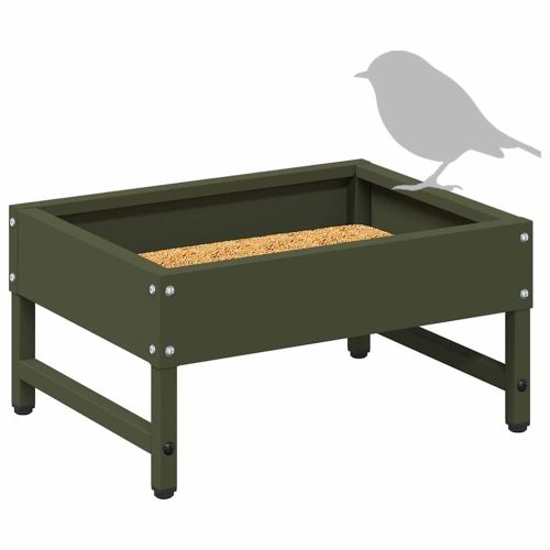 Хранилка за птици Маслинено зелено 80 x 28 x 13.5 см