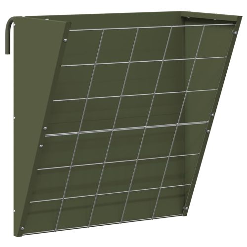 Висяща хранилка за сено Маслинено зелено 61 x 33 x 66 см