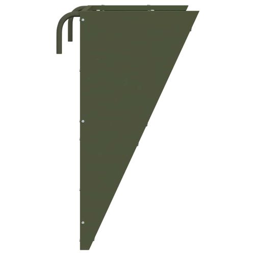 Висяща хранилка за сено Маслинено зелено 61 x 33 x 66 см