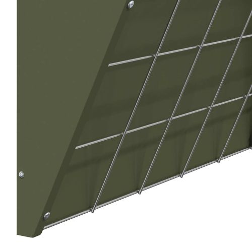 Висяща хранилка за сено Маслинено зелено 61 x 33 x 66 см