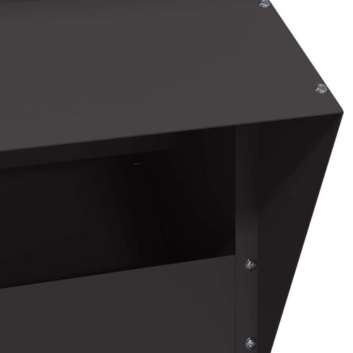 Кокошарник Черно 20 x 25 x 35 см Студено валцована стомана