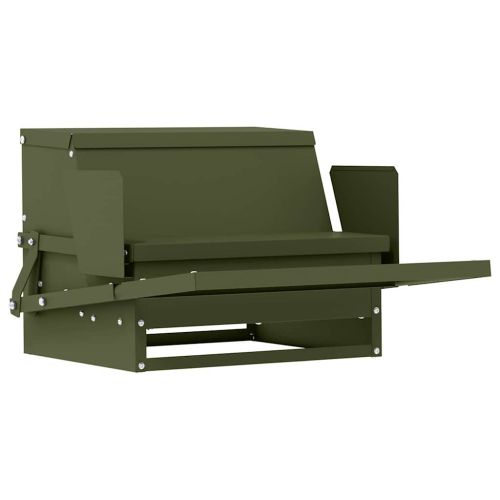 Кокошка Т ределна хранилка Маслинено зелено 50 x 40 x 29 см