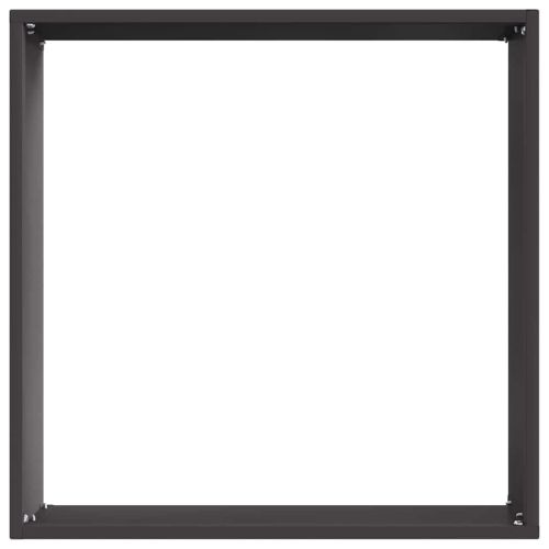 Ограда за трева 6 pcs Черно 40 x 40 x 13 cm Стомана