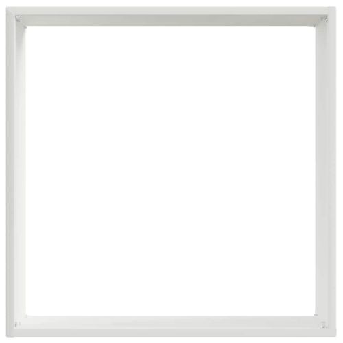 Ограда за трева Бяло 40 x 40 x 13 cm Стомана