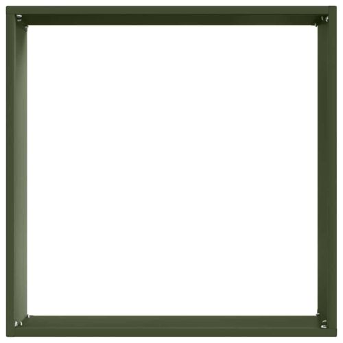 Ограда за трева Маслинено зелено 40 x 40 x 13 cm Стомана
