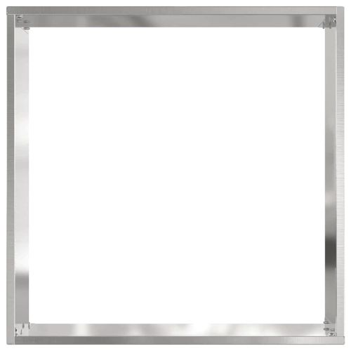 Ограда за трева Сребрист 40 x 40 x 13 cm Неръждаема стомана
