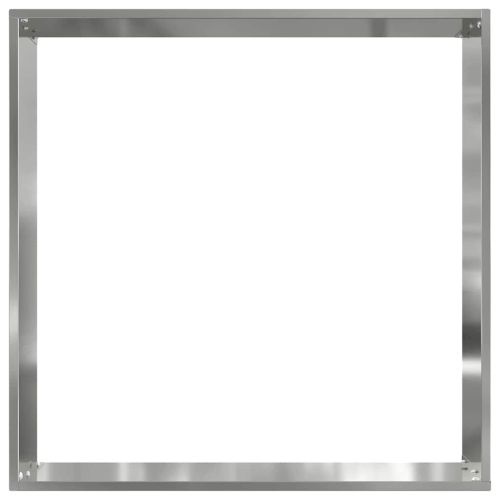 Ограда за трева 6 pcs Сребрист 50 x 50 x 13 см