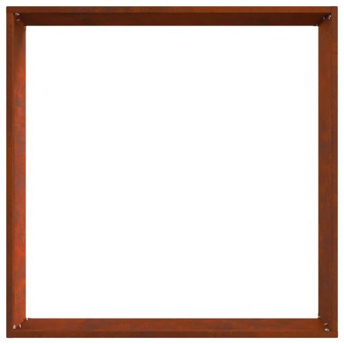 Ограда за трева Ръждясало 50 x 50 x 13 см Патинираща стомана
