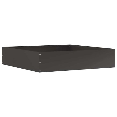 Ограда за трева 6 pcs Черно 60 x 60 x 13 см Стомана