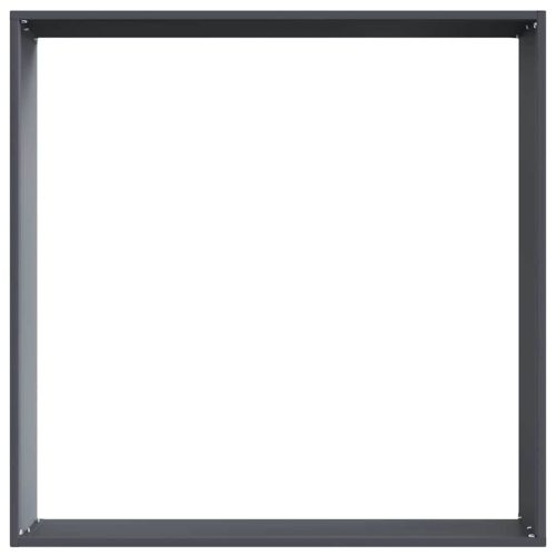 Ограда за трева 6 pcs Антрацит 60 x 60 x 13 см Стомана