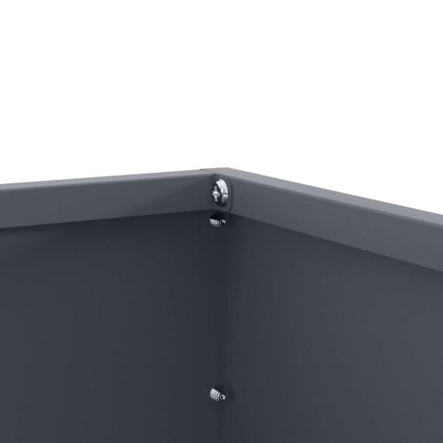 Ограда за трева 6 pcs Антрацит 60 x 60 x 13 см Стомана