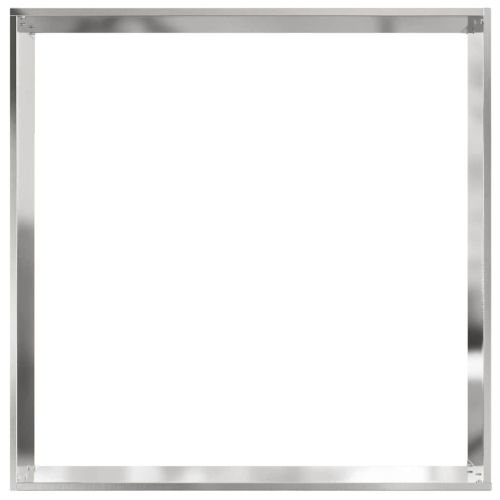 Ограда за трева 6 pcs Сребрист 60 x 60 x 13 см