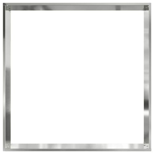 Ограда за трева 6 pcs Сребрист 60 x 60 x 13 см