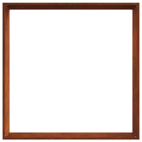 Ограда за трева 6 pcs Ръждясало 60 x 60 x 13 см