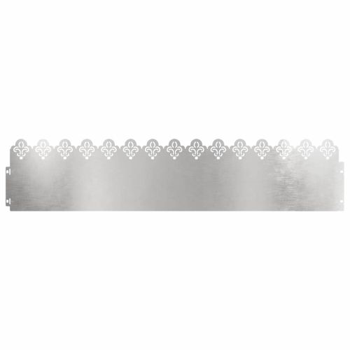 Ограничители за тревни площи 30 pcs Сребрист 103 x 0,05 x 22 см