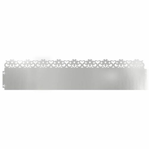 Ограничители за тревни площи 30 pcs Сребрист 103 x 0,05 x 22 см