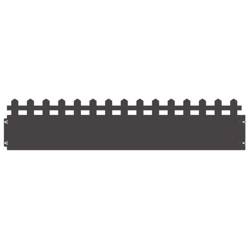 Ограничители за тревни площи 20 pcs Черно 103 x 0,05 x 22 см