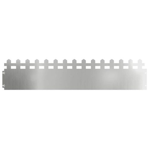 Ограничители за тревни площи 20 pcs Сребрист 103 x 0,05 x 22 см