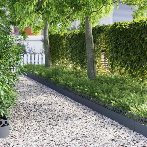 Ограничители за тревни площи 20 pcs Антрацит 103 x 0,05 x 22 см