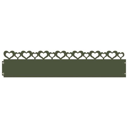 Ограничители за тревни площи 10 pcs Маслинено зелено