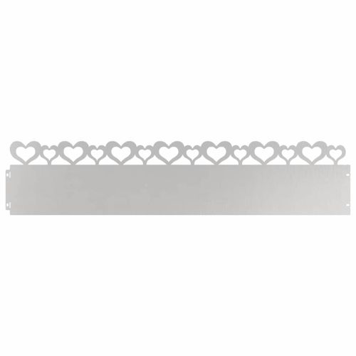 Ограничители за тревни площи 10 pcs Сребрист 103 x 0,05 x 22 см
