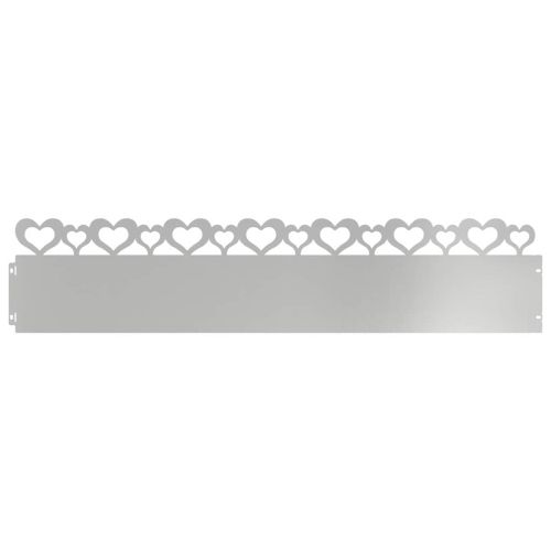 Ограничители за тревни площи 10 pcs Сребрист 103 x 0,05 x 22 см